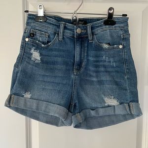 Judy Blue Weathered Jean Shorts